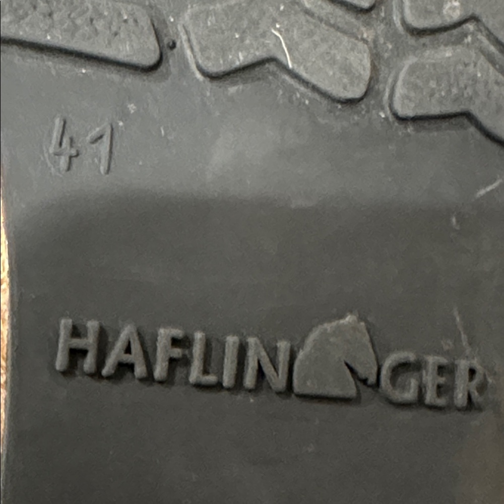 Haflinger black leather slip on shoes size 41 - Picture 5 of 5